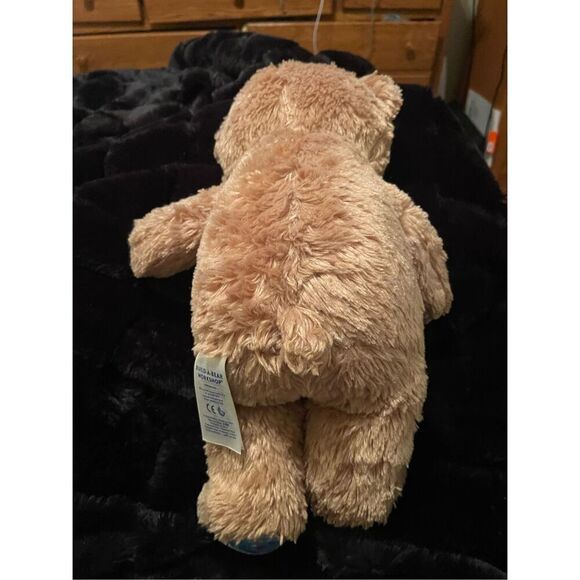 Build-A-Bear Workshop Brown Blue Happy Birthday Plush Teddy Bear Stuffed Toy - Picture 2 of 12